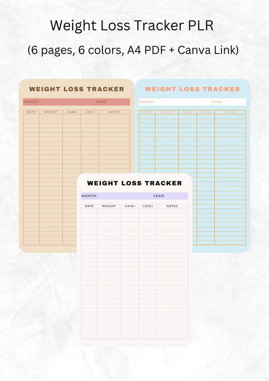 Weight Loss Tracker PLR