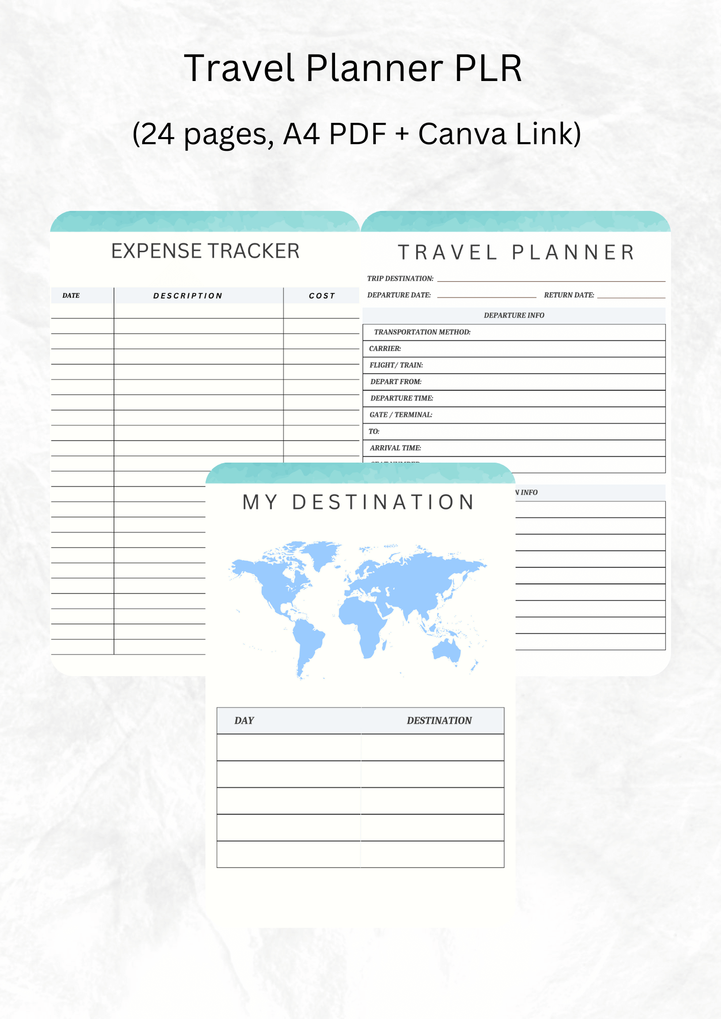 Travel Planner PLR