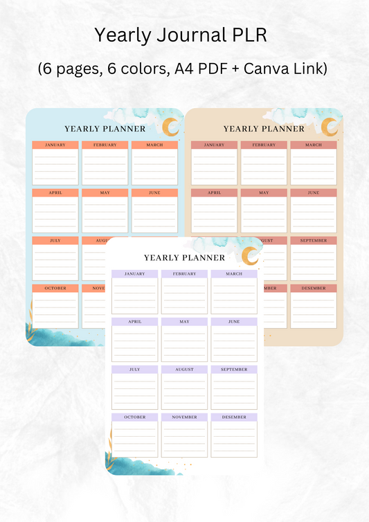 Yearly Planner PLR