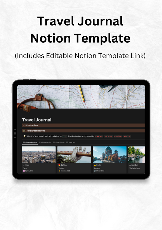 Travel Journal Notion Template