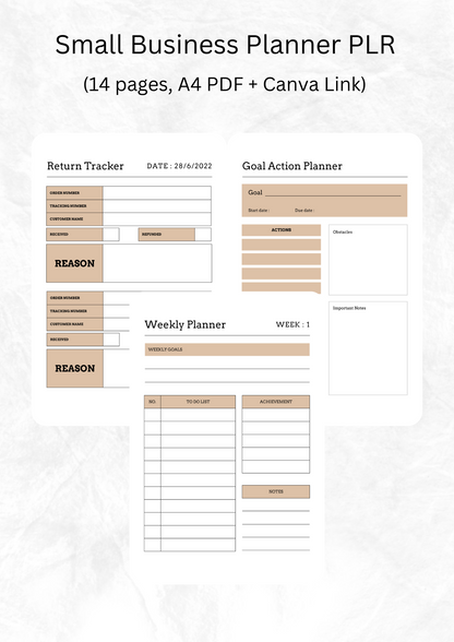 Small Business Planner PLR